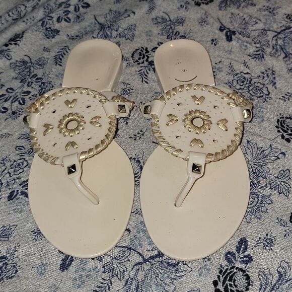 Jack Rogers Georgica Jelly Thong Sandals Women's Size 5 - Picture 10 of 10